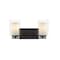 Z-Lite Willow 2 Light Vanity, Matte Black, Inner White & Outer Clear 426-2V-MB - alternate 3